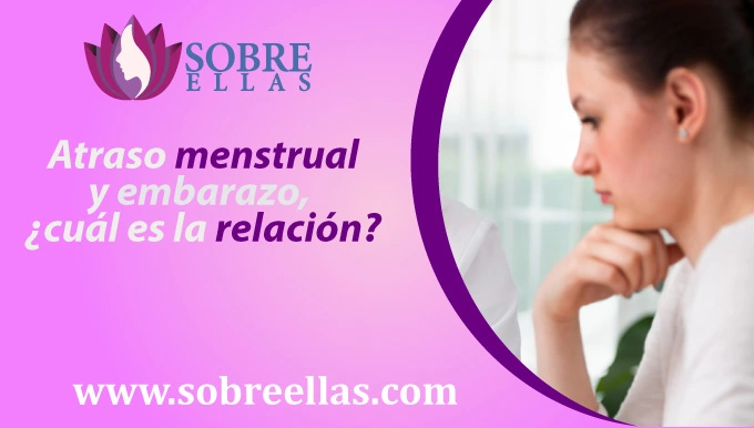 Se observa la imagen de una doctora y al lado izquierdo un texto con titulo: Atraso menstrual
